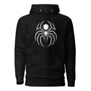 cotton-heritage-m2580-i-unisex-premium-pullover-hoodie-black-front-68b1d823753d3.jpg Spider Print Unisex Hoodie