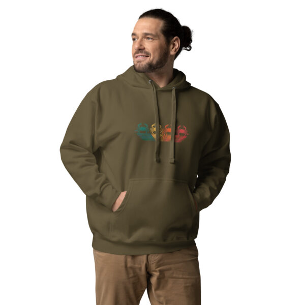 cotton-heritage-m2580-i-unisex-premium-pullover-hoodie-military-green-front-68a4fc863f9ec.jpg Crab Print Unisex Hoodie