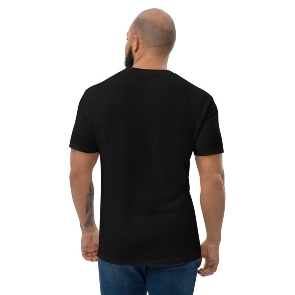 mens-fitted-t-shirt-black-back-68a4d1109d324.jpg Bee Print Short Sleeve T-shirt