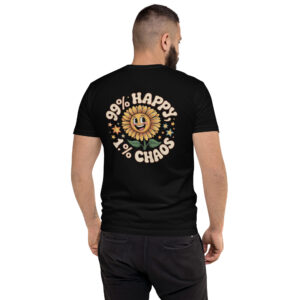 mens-fitted-t-shirt-black-back-68a9c2d679efb.jpg Happy Print Short Sleeve T-shirt