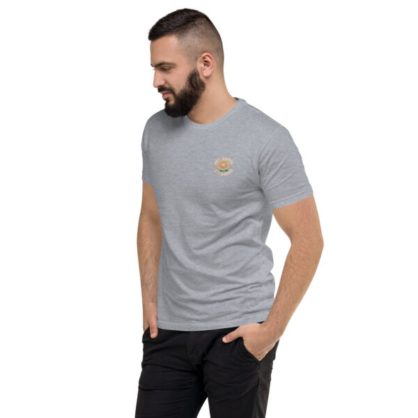mens-fitted-t-shirt-heather-grey-left-front-68a9c2d67a69b.jpg Happy Print Short Sleeve T-shirt