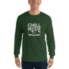 Chill Mode Print Men’s Long Sleeve Shirt