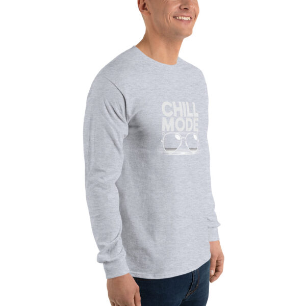 Chill Mode Print Men’s Long Sleeve Shirt
