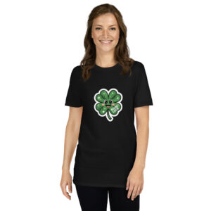 unisex-basic-softstyle-t-shirt-black-front-689cb71a1abf6.jpg Green Print Short-Sleeve Unisex T-Shirt