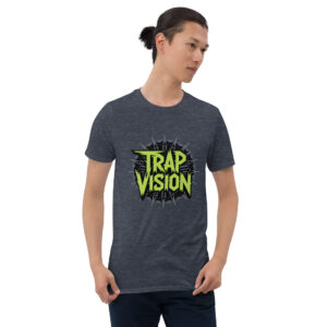 unisex-basic-softstyle-t-shirt-heather-navy-front-68a78b230d846.jpg Trap Vision Print Short-Sleeve Unisex T-Shirt