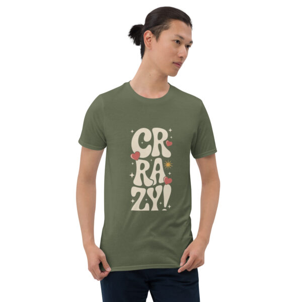 unisex-basic-softstyle-t-shirt-military-green-front-689d1307bf6c3.jpg Crazy Print Short-Sleeve Unisex T-Shirt