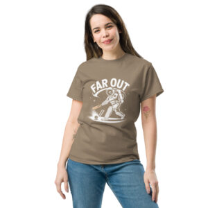 unisex-classic-tee-brown-savana-front-68a781097df6d.jpg Far Out Print Unisex classic tee