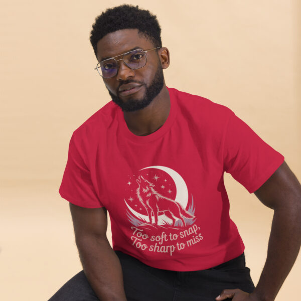 unisex-classic-tee-cardinal-front-2-68a4f720d90fa.jpg Wolf Print Unisex classic tee
