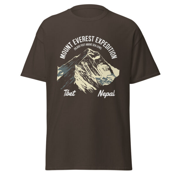 unisex-classic-tee-dark-chocolate-front-68a5c959f3173.jpg Mount Everest Print Unisex classic tee