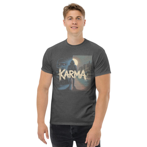 unisex-classic-tee-dark-heather-front-68a03c79d9b83.jpg Karma Print Unisex classic tee