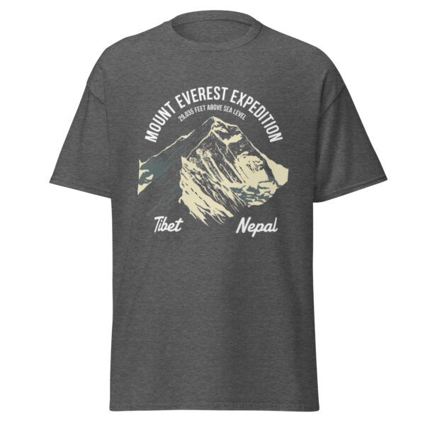 unisex-classic-tee-dark-heather-front-68a5c959f3236.jpg Mount Everest Print Unisex classic tee