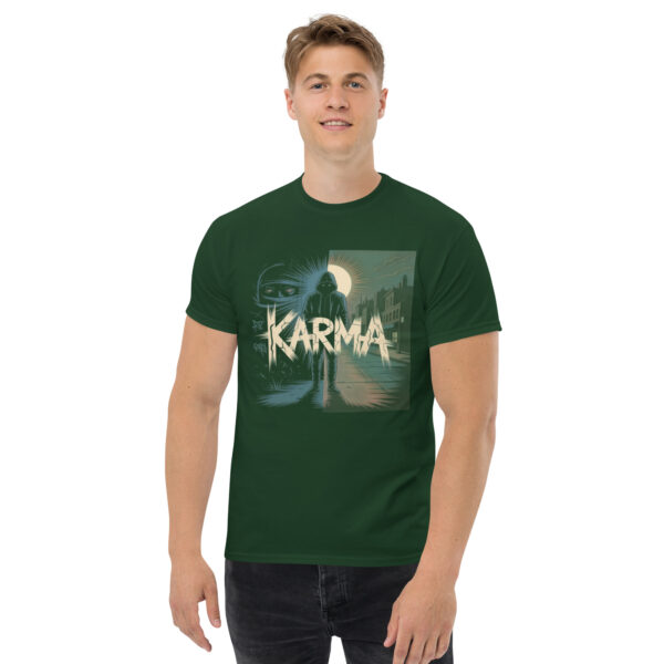 unisex-classic-tee-forest-green-front-68a03c79d9f1c.jpg Karma Print Unisex classic tee
