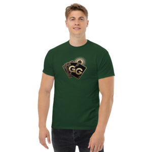 unisex-classic-tee-forest-green-front-68a040dc6e30a.jpg Card Print Unisex classic tee