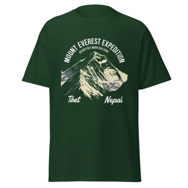 unisex-classic-tee-forest-green-front-68a5c959f3673.jpg Mount Everest Print Unisex classic tee