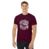 unisex-classic-tee-maroon-front-68a5eea5e83df.jpg Villain Club Print Unisex classic tee