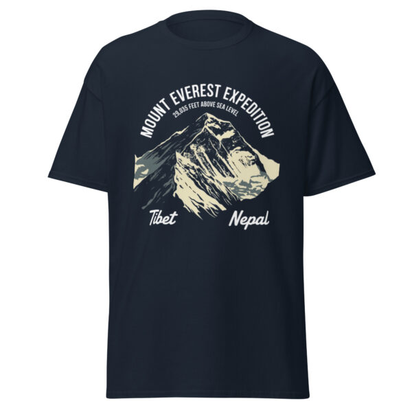 unisex-classic-tee-navy-front-68a5c959f3376.jpg Mount Everest Print Unisex classic tee
