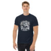 unisex-classic-tee-navy-front-68a5eea5e847e.jpg Villain Club Print Unisex classic tee