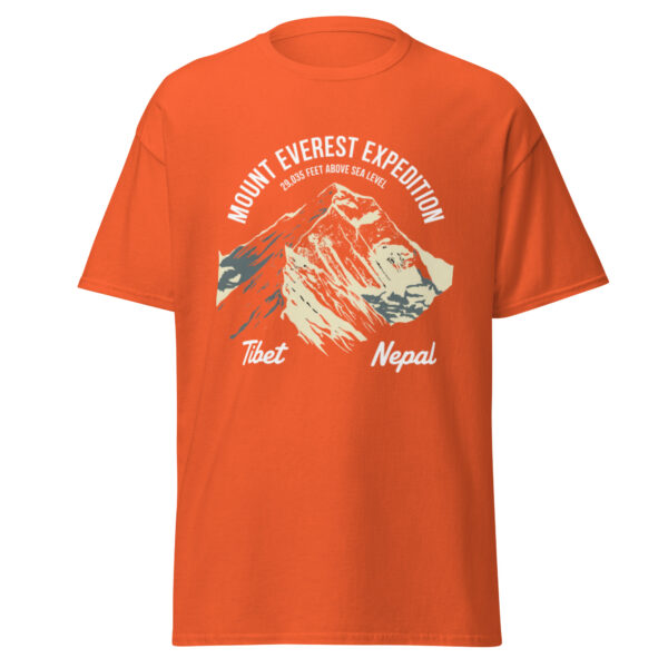 unisex-classic-tee-orange-front-68a5c959f340e.jpg Mount Everest Print Unisex classic tee