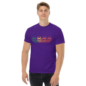unisex-classic-tee-purple-front-68a4f221211e8.jpg Crab Print Unisex classic tee