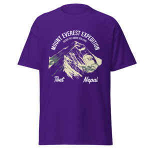 unisex-classic-tee-purple-front-68a5c959f34a6.jpg Mount Everest Print Unisex classic tee