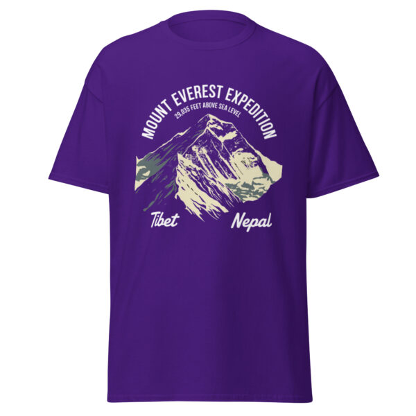 unisex-classic-tee-purple-front-68a5c959f34a6.jpg Mount Everest Print Unisex classic tee