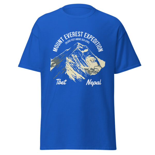 unisex-classic-tee-royal-front-68a5c959f35d5.jpg Mount Everest Print Unisex classic tee