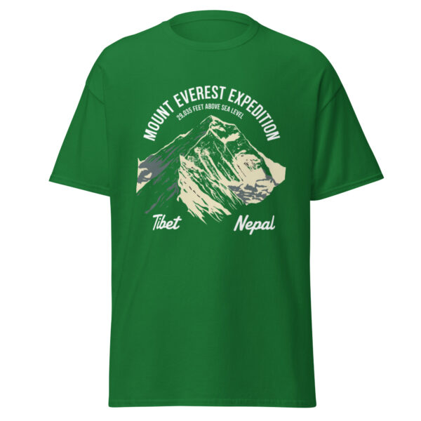 unisex-classic-tee-turf-green-front-68a5c959f370c.jpg Mount Everest Print Unisex classic tee