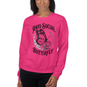 Anti-Social Print Unisex Sweatshirt