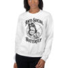 unisex-crew-neck-sweatshirt-white-front-68ab684b77e93.jpg Anti-Social Print Unisex Sweatshirt