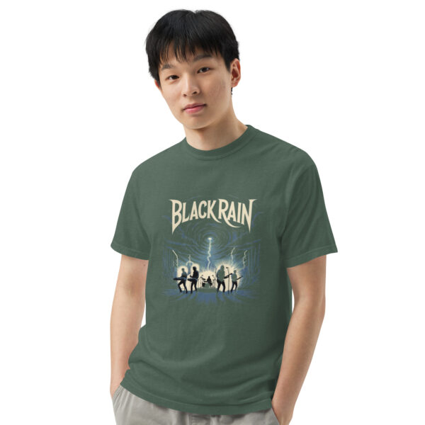 unisex-garment-dyed-heavyweight-t-shirt-blue-spruce-front-3-68a033f7b6e19.jpg Black Rain Print Unisex garment-dyed heavyweight t-shirt