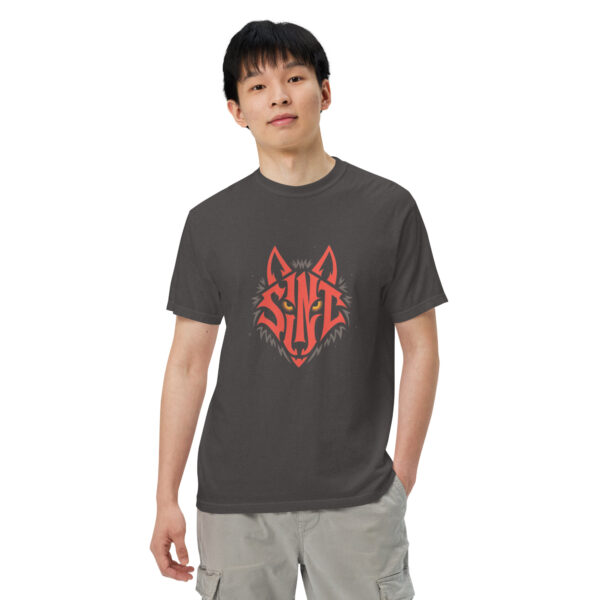 unisex-garment-dyed-heavyweight-t-shirt-graphite-front-2-689d097f5edc4.jpg Wolf Print Unisex garment-dyed heavyweight t-shirt
