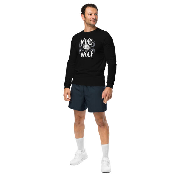 unisex-long-sleeve-tee-black-left-front-68a035407b65d.jpg Mind of Wolf Print Unisex Long Sleeve Tee