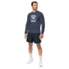 unisex-long-sleeve-tee-heather-navy-left-front-68a035407bddc.jpg Mind of Wolf Print Unisex Long Sleeve Tee