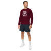 unisex-long-sleeve-tee-maroon-left-front-68a035407be57.jpg Mind of Wolf Print Unisex Long Sleeve Tee
