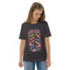 unisex-organic-cotton-t-shirt-anthracite-front-2-689cca9759623.jpg Good Luck Print Unisex organic cotton t-shirt