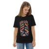 unisex-organic-cotton-t-shirt-black-front-2-689cca97596ea.jpg Good Luck Print Unisex organic cotton t-shirt