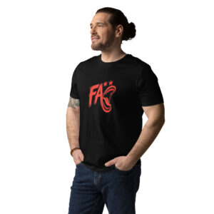 Fac Print Unisex organic cotton t-shirt