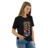 unisex-organic-cotton-t-shirt-black-right-front-689cca975b768.jpg Good Luck Print Unisex organic cotton t-shirt