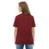 unisex-organic-cotton-t-shirt-burgundy-back-689cca9758a45.jpg Good Luck Print Unisex organic cotton t-shirt
