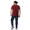 unisex-organic-cotton-t-shirt-burgundy-back-689d4dee59921.jpg Bear Print Unisex organic cotton t-shirt