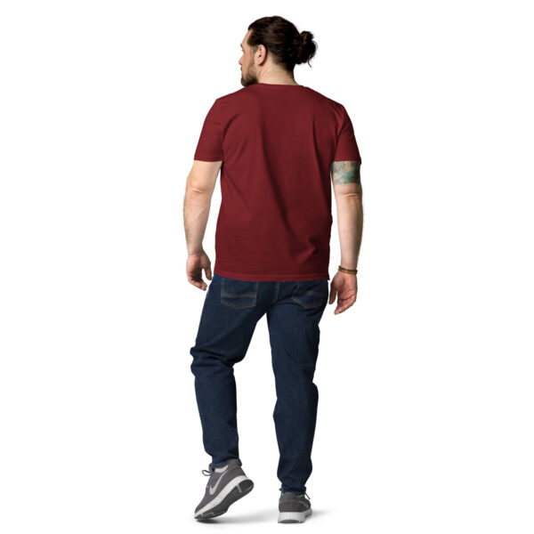 unisex-organic-cotton-t-shirt-burgundy-back-689d4dee59921.jpg Bear Print Unisex organic cotton t-shirt