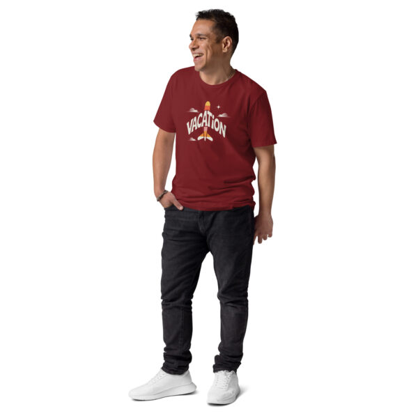 unisex-organic-cotton-t-shirt-burgundy-front-689d4698b1ca9.jpg Vacation Unisex organic cotton t-shirt