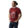 unisex-organic-cotton-t-shirt-burgundy-front-689d4dee58d4d.jpg Bear Print Unisex organic cotton t-shirt