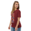 unisex-organic-cotton-t-shirt-burgundy-left-front-689cca975c9dc.jpg Good Luck Print Unisex organic cotton t-shirt