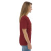 unisex-organic-cotton-t-shirt-burgundy-right-689cca975d7f4.jpg Good Luck Print Unisex organic cotton t-shirt