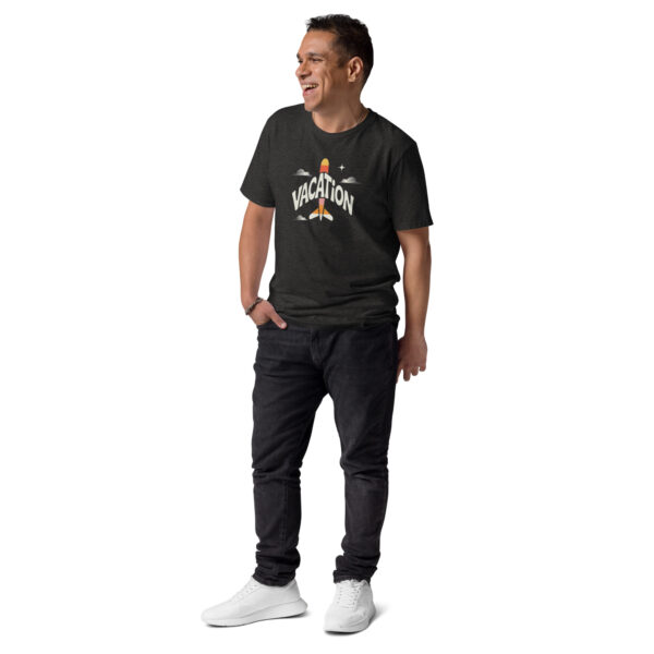 unisex-organic-cotton-t-shirt-dark-heather-grey-front-689d4698b1e53.jpg Vacation Unisex organic cotton t-shirt