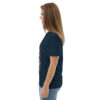unisex-organic-cotton-t-shirt-french-navy-left-689cca975e6d0.jpg Good Luck Print Unisex organic cotton t-shirt
