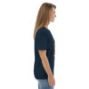 unisex-organic-cotton-t-shirt-french-navy-right-689cca975d996.jpg Good Luck Print Unisex organic cotton t-shirt