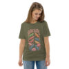 unisex-organic-cotton-t-shirt-khaki-front-2-689cca97599da.jpg Good Luck Print Unisex organic cotton t-shirt