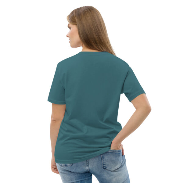 unisex-organic-cotton-t-shirt-stargazer-back-2-689cca975a81a.jpg Good Luck Print Unisex organic cotton t-shirt